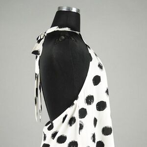 Jealous Tomato Womens Halter Polka Dots Small